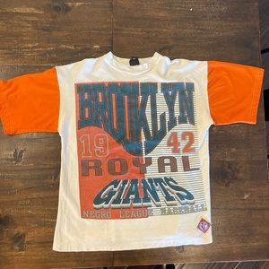 Vintage Deadstock NLB brooklyn royal giants tee shirt
